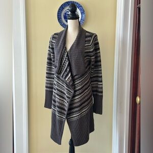 Eddie Bauer | Wool/Cashmere Blend Open Front Drape Cardigan